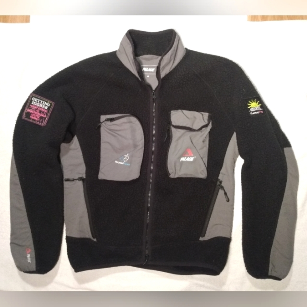 PALACE Skateboards Polartec Polar Go Go Embroidery Deep Pile Fleece Tech Jacket